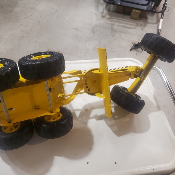 Vintage 70's TONKA MR-970 Road Grader Metal Yellow Construction Toy Vehicle 18” - Picture 10 of 12